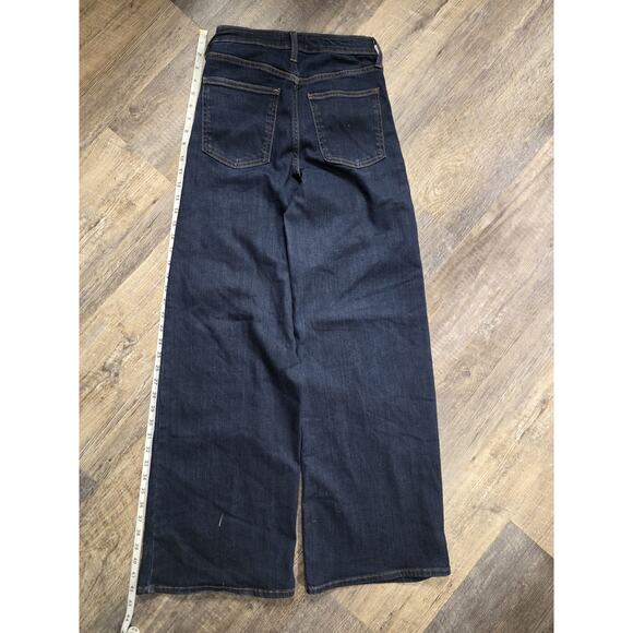 Universal Thread Jeans 4R High Rise Everyday Wide Leg Dark Wash Stretch NWOT - Picture 6 of 7